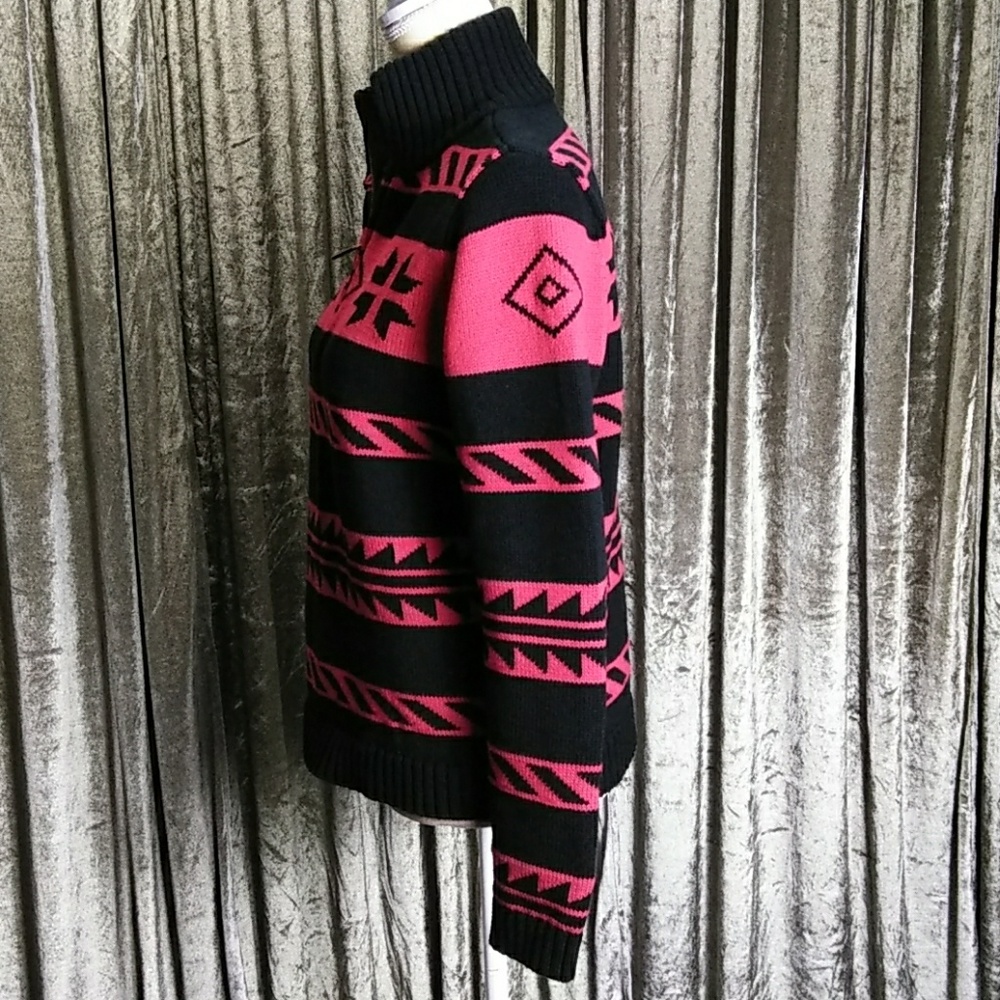 Medium Chaps Red/Black Sweater - image 5